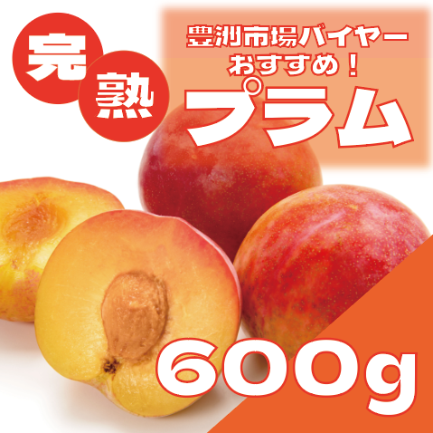 【豊洲市場発!果汁あふれるジューシー完熟プラム(すもも)】サムネイル