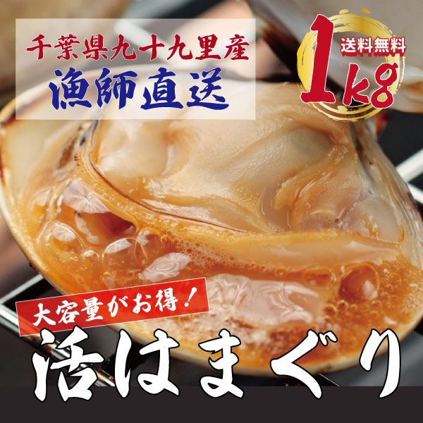 【水揚げ次第発送!期間限定!活!九十九里産!ハマグリ!鮮度抜群!1kg!】厳選した蛤!はまぐり!サムネイル
