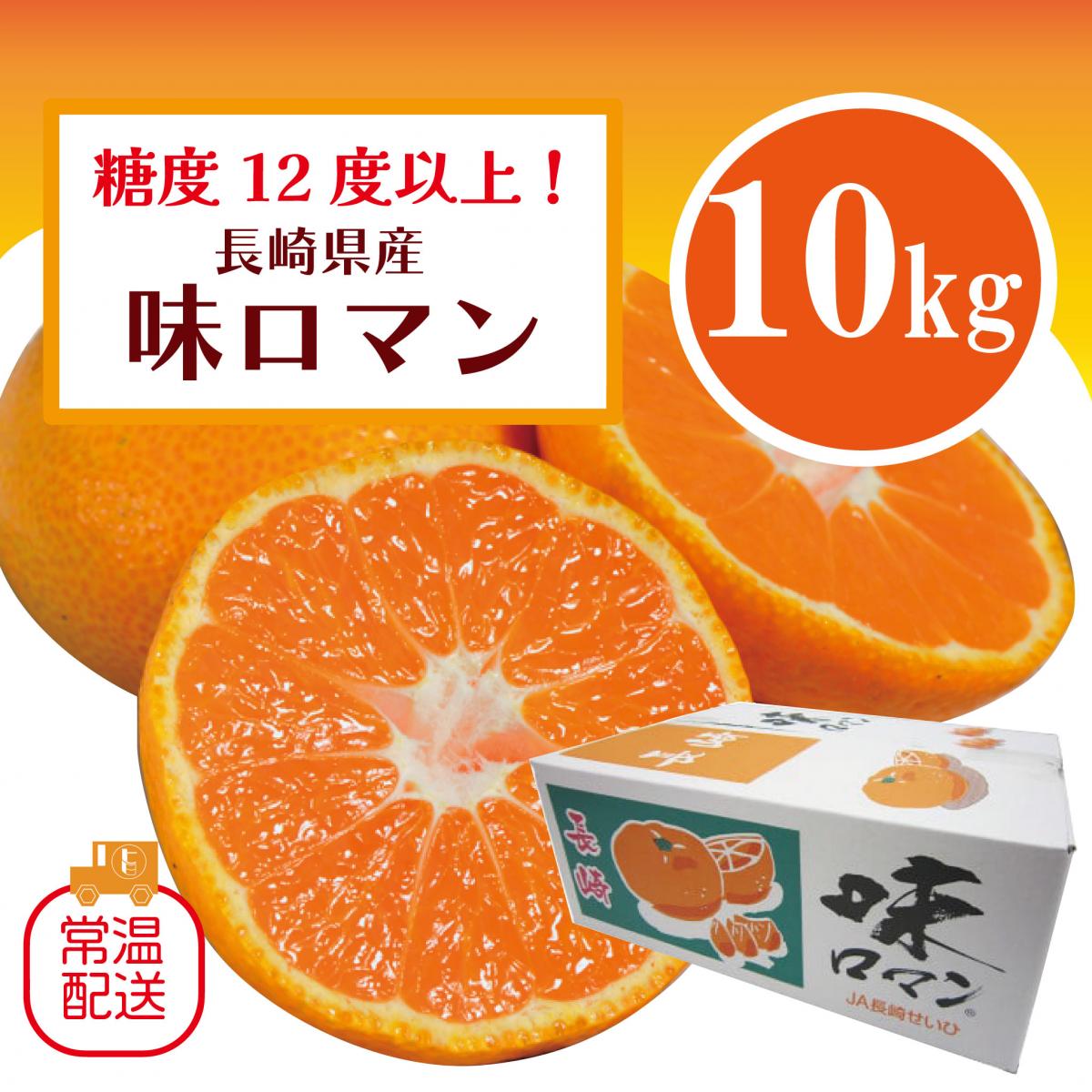 【味ロマン!高糖度みかん!大容量10㎏!長崎県産　糖度12度以上!　甘く濃厚な味わいをどうぞ】サムネイル