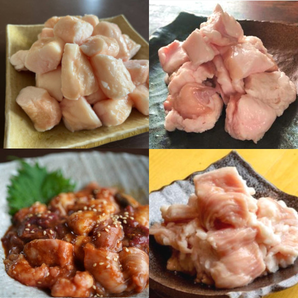 ホルモン 4種セット(黒毛和牛丸腸 ・大トロホルモン・シマチョウ・国産牛小腸) 焼肉用400gサムネイル